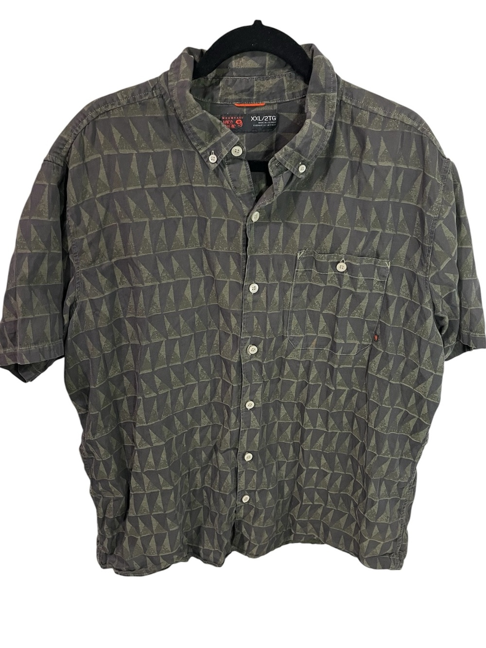 Mountain Hardwear Mount Adams Short Sleeve Button Down Organic Cotton Shirt  XXL